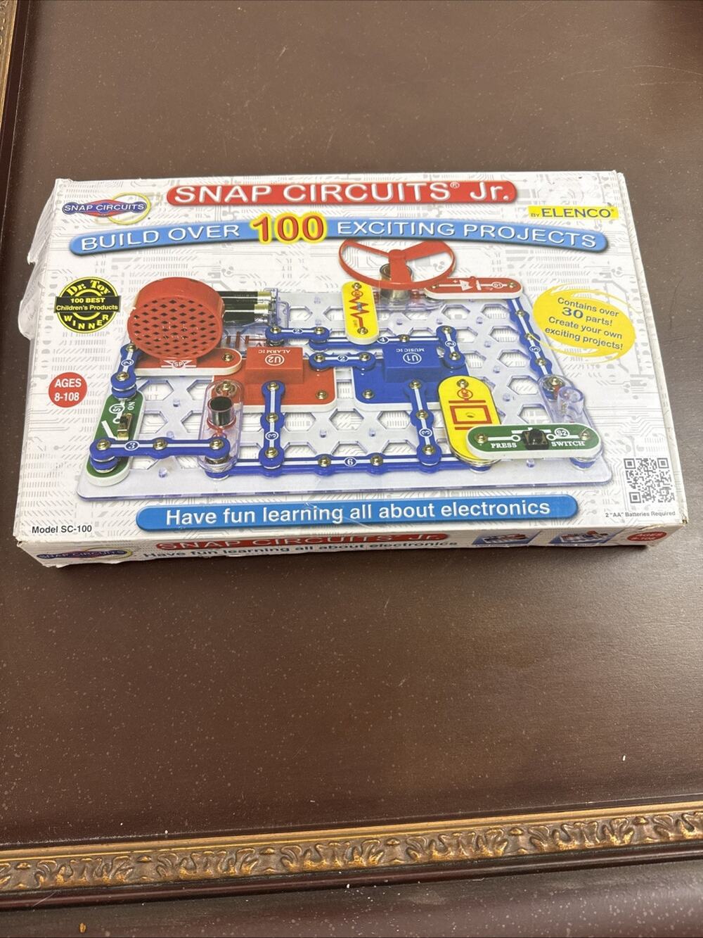 ELENCO Snap Circuits Jr. 100 Experiments Electronics Discovery Kit Home School B